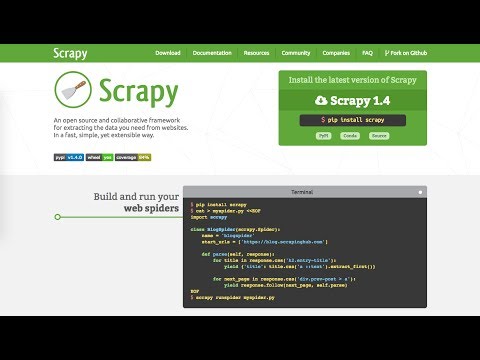 Create simple spider with Scrapy - Part 1