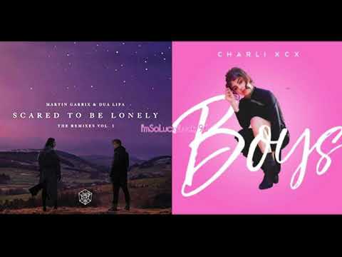 Martin Garrix & Dua Lipa vs Charli XCX - Scared To Be Lonely vs  Boys Mashup