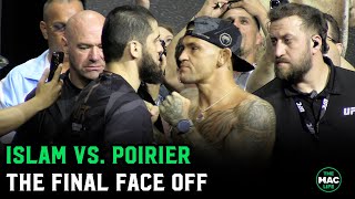 Islam Makhachev vs. Dustin Poirier Final Face To Face | UFC 302