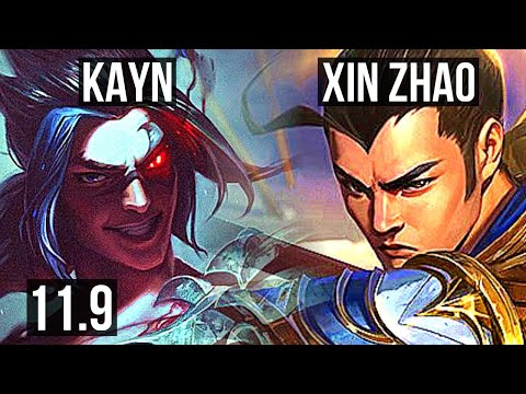 KAYN vs XIN ZHAO (JUNGLE) | 8/0/6, 66% winrate, Legendary | EUW Grandmaster | v11.9