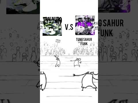 TUNG SAHUR FUNK 🆚 TRALALERO TRALALA FUNK #phonk #funk #brazil