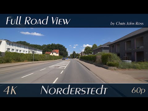 Norderstedt, Schleswig-Holstein, Germany: Poppenbütteler Straße - 4K (2160p/60p) Ultra HD