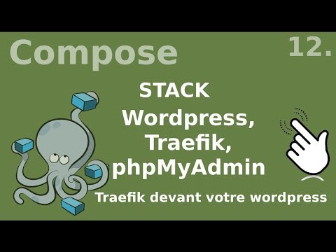 Docker compose 12 Stack traefik wordpress phpmyadmin