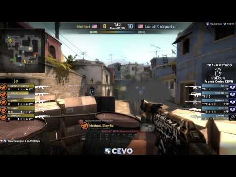 LunatiK eSports vs Method Game 2 (CEVO-P CS:GO Season 7) - Sabo & LATORR