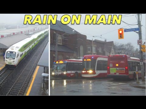 Foggy & Soggy Main St | East Toronto's Former Town Centre & Past Danforth GO Station | Toronto Walk