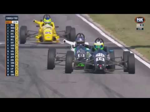 Australian Formula Ford Championship 2018. Race 1 Barbagallo Raceway. Final Laps