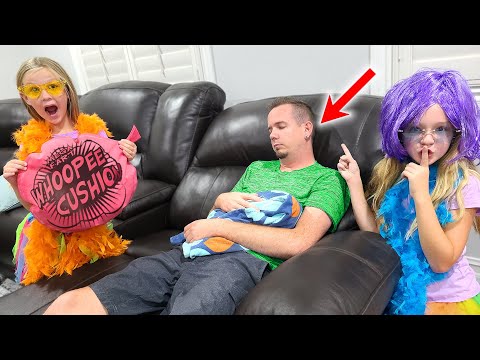 Pranking Our Dad While Going on Vacation! Trinity and Madison Get Something NEW!!!