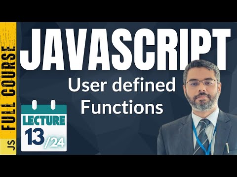 Javascript Lecture 13 Create User Defined Functions In Javascript Custom Functions In Javascript