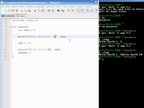 C Programming Level 2 Printf Variables Operations