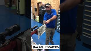 Barrel cleaning - Iosso brush and patch out.