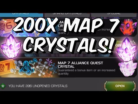 200x Map 7 & 150x Map 6 Alliance Quest Crystal Opening! - Marvel Contest of Champions