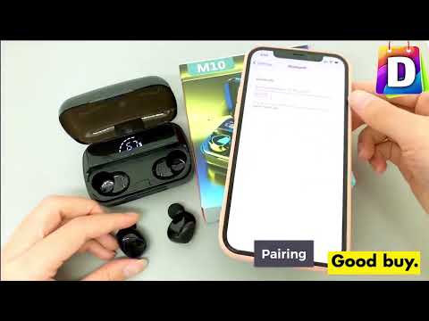 Deal Muster Newest Bluetooth M10 True Wireless Headset With Digital Indicator
