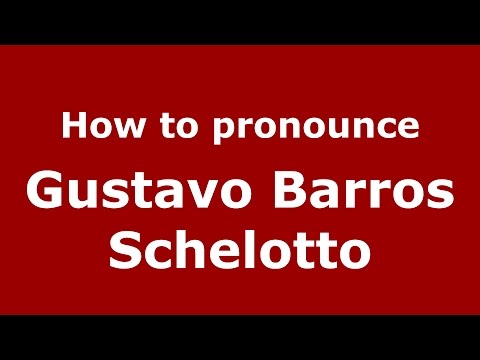 How to pronounce Gustavo Barros Schelotto (Argentine Spanish/Argentina) - PronounceNames.com