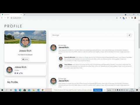 Vue 3 Bootstrap 5 Responsive User Profile Page