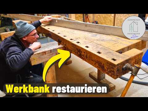 ALTE HOBELBANK gekauft und restauriert...KLASSE ERGEBNIS!!!