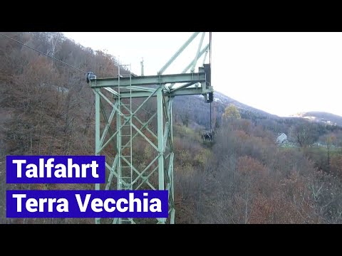 Bordei - Terra Vecchia Talfahrt private Luftseilbahn funivia Seilbahn Schweiz