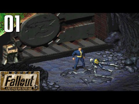 Fallout: 100% (Hard) Walkthrough Part 1 - Vault Caves (No Commentary)