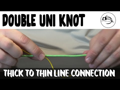 How to tie a Double Uni Knot