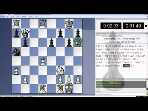 David Anton Paco Vallejo, 3 minute blitz Game V