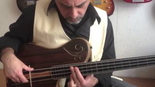 Jacaranda Proxima de Sensi - semi-acoustic bass - demo 1