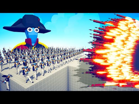 100x NAPOLEON ARMY + GIANT NAPOLEON BONAPARTE vs EVERY GOD - Totally Accurate Battle Simulator TABS