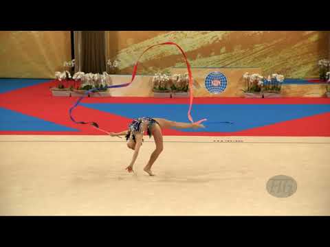 MOUSTAFAEVA Kseniya (FRA) - 2018 Rhythmic Worlds, Sofia (BUL) - Qualifications Ribbon