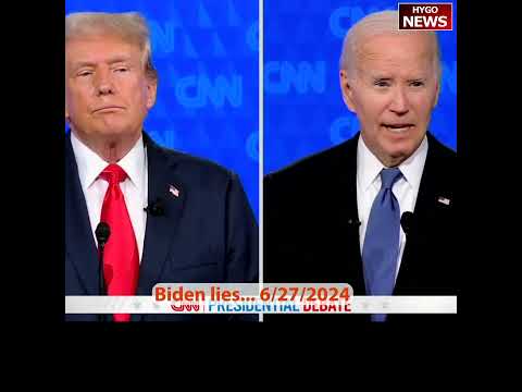 Trump debate Biden: never seen anybody lie like this guy. He lies. I wish he was a great president