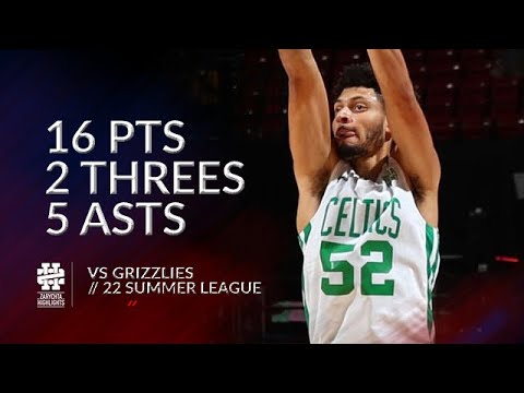 Justin Jackson 16 pts 2 threes 5 asts vs Grizzlies 2022 Summer League