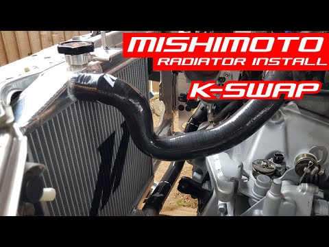 K Swap Honda Civic EJ9 Project   Episode 14   Installing a Mishimoto Kswap Radiator
