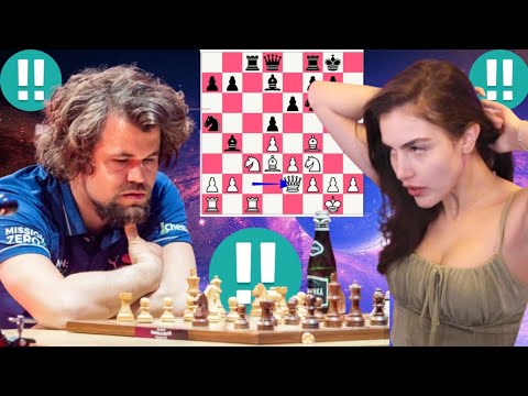 Wonderful Magnus Carlsen vs Alexandra Botez chess game 552