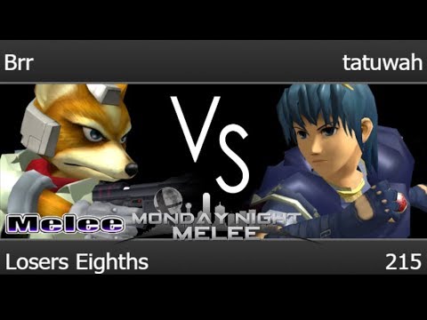 MNM 215 - Brr (Fox) vs tatuwah (Marth) Losers Eighths - Melee