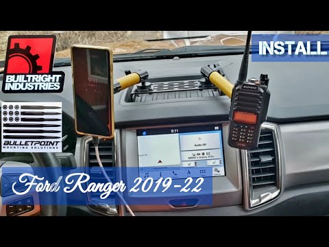 INSTALL | Ford Ranger Dash Mounts | BulletPoint & BuiltRight | Phone - GMRS| 2019-22