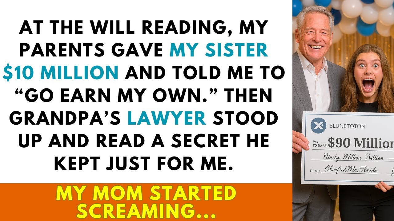 my parents gave $10 million to my sister and told me to earn my own money! then grandpa gave me...
