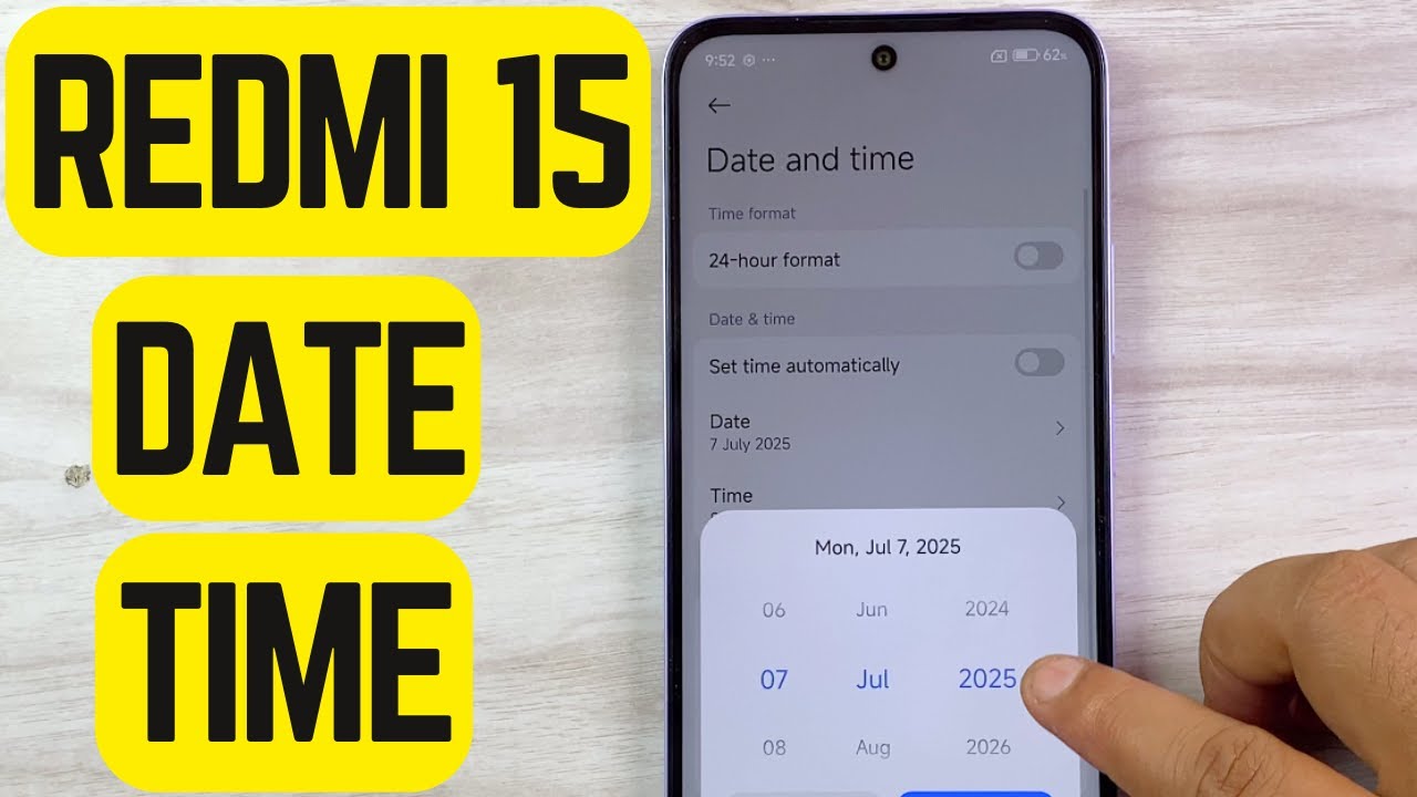 ⏰ How to Fix Incorrect Date and Time on Redmi 15 in Minutes!