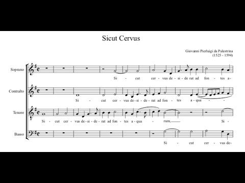 Giovanni Pierluigi da Palestrina - Sicut cervus