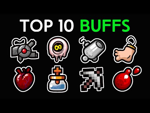 Top 10 most BUFFED Items in The Binding of Isaac: Repentance!