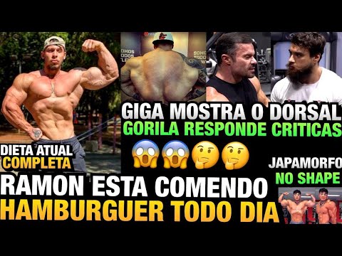 GIGA DORSAL ATUAL - RAMON COME HAMBURGUER TODO DIA (DIETA ATUAL) - GORILA RESPONDE CRITICAS E MAIS