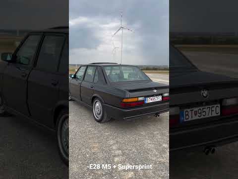 BMW M5 E28 with Supersprint exhaust