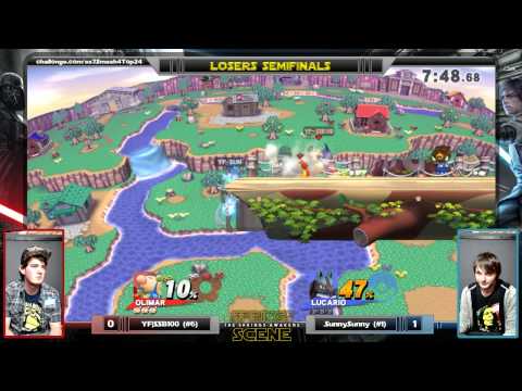 SSVII - YF|SSB100 (Olimar) Vs. SunnySunny (Lucario) - Smash 4 LSF