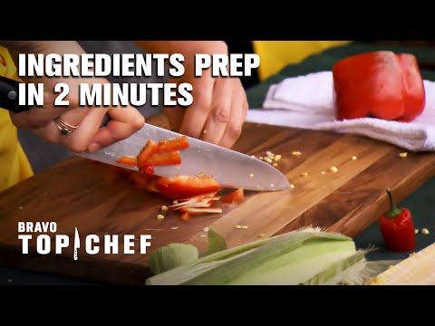 Ingredients Prep in Under 2 Minutes | Top Chef: Kentucky