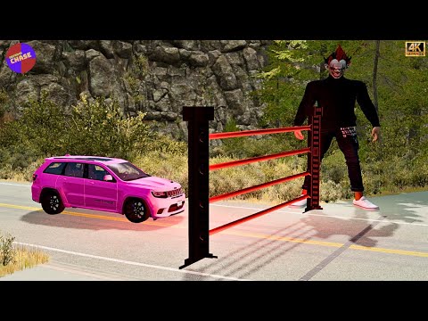 Cars Vs Laser Gate Entrance | Epic Horror Battle | BeamNG.drive 🔥