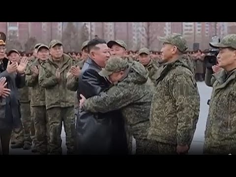 Video Thumbnail: Kim Jong Un welcomes back North Korean soldiers returning from fighting for Russia