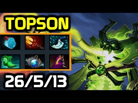 When TI Winner plays Signature Hero - TOPSON Pugna full gameplay w/ Funn1k Axe