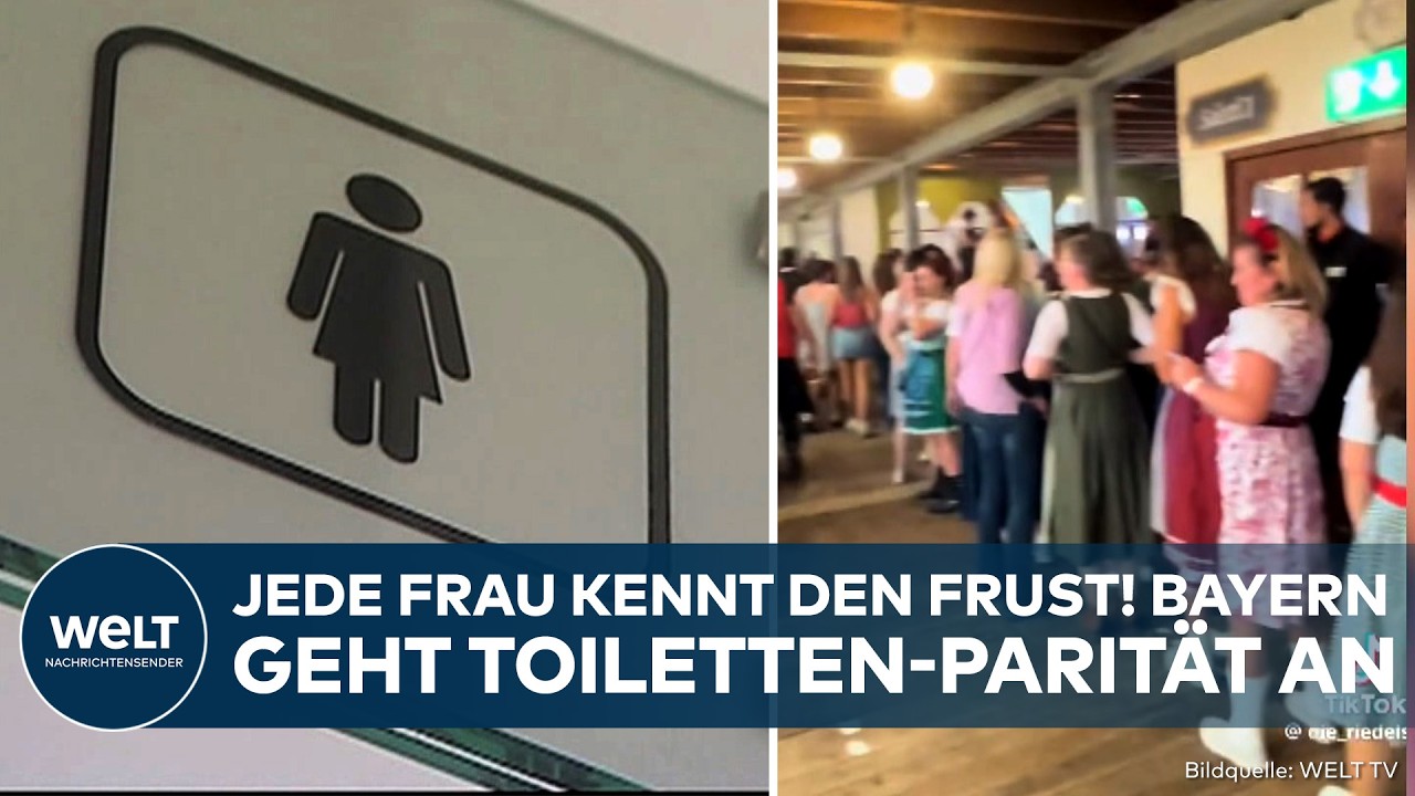 TOILETTEN-REFORM IN BAYERN: Endlich Gleichberechtigung auf Klo! Landtag greift Frauen-Frust auf
