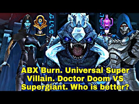 ABX Burn Universal Super Villain | Doctor Doom VS Supergiant Comparison - Marvel Future Fight