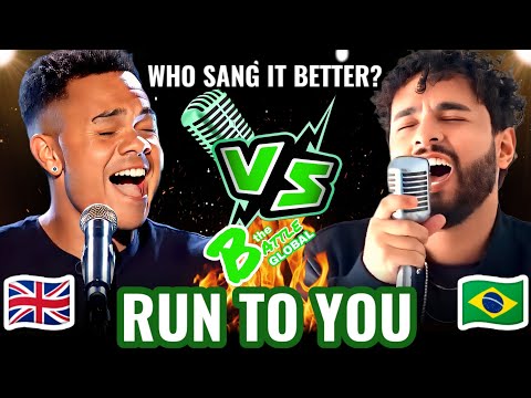 RUN TO YOU - Jason Brocks (UK 🇬🇧) VS. Gabriel Henrique (BRAZIL 🇧🇷) | Who sang it better?