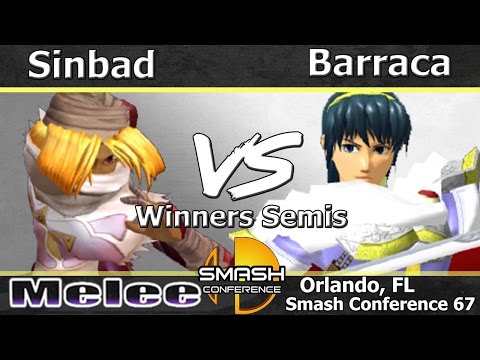 Sinbad (Sheik) vs. Barraca (Marth) - Melee Winners Semis - SC:67