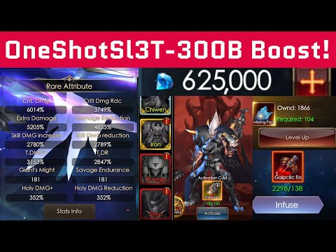 OneShotSl3t - Insane Boost - 300B - 3rd Galactic Avatar Unlocked - Legacy Of Discord