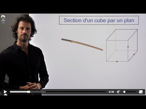 The section of a cube by a plane