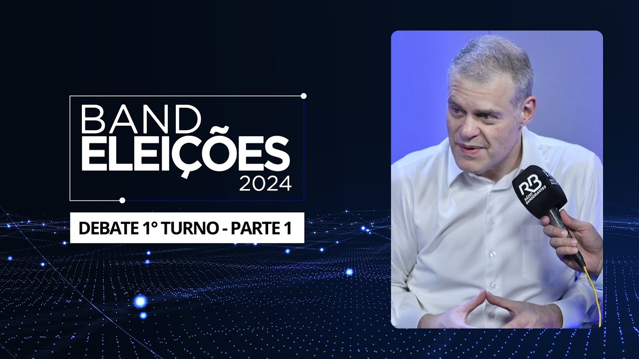 Debate na Band dos Candidatos à Prefeitura de São Paulo  (1º Turno) - Eleições 2024 - PARTE 1